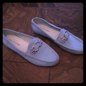 COPY - Donald Pliner Blue suede loafer